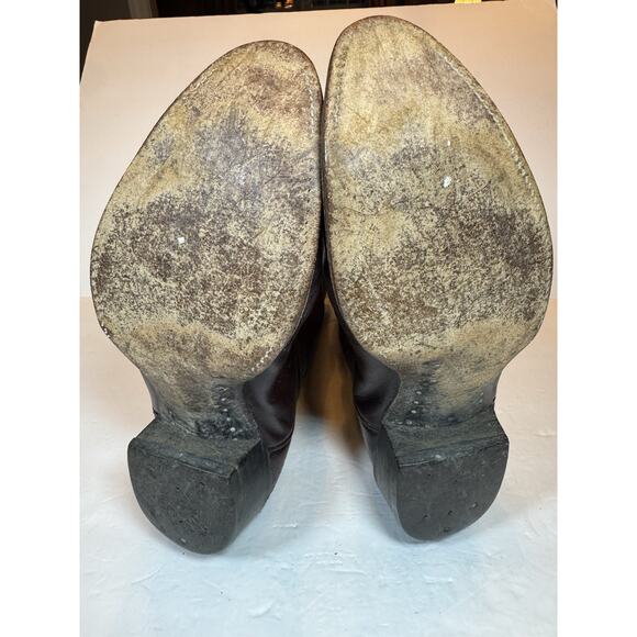 Size 12 D Tony Lama 2022 Brown Cowboy Boots Leather - Picture 9 of 14